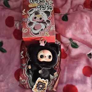 Baby 3 Black Cat Pkush Charm